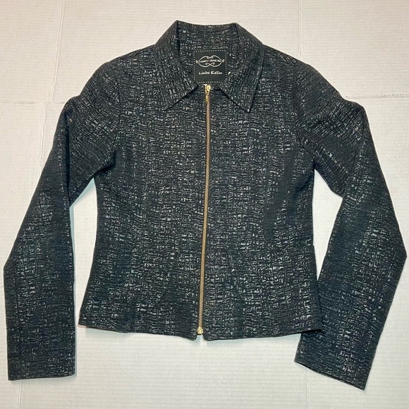 MARY ZAIDE Limited Edition Women’s Jacket Size 38 Black - Picture 3 of 7